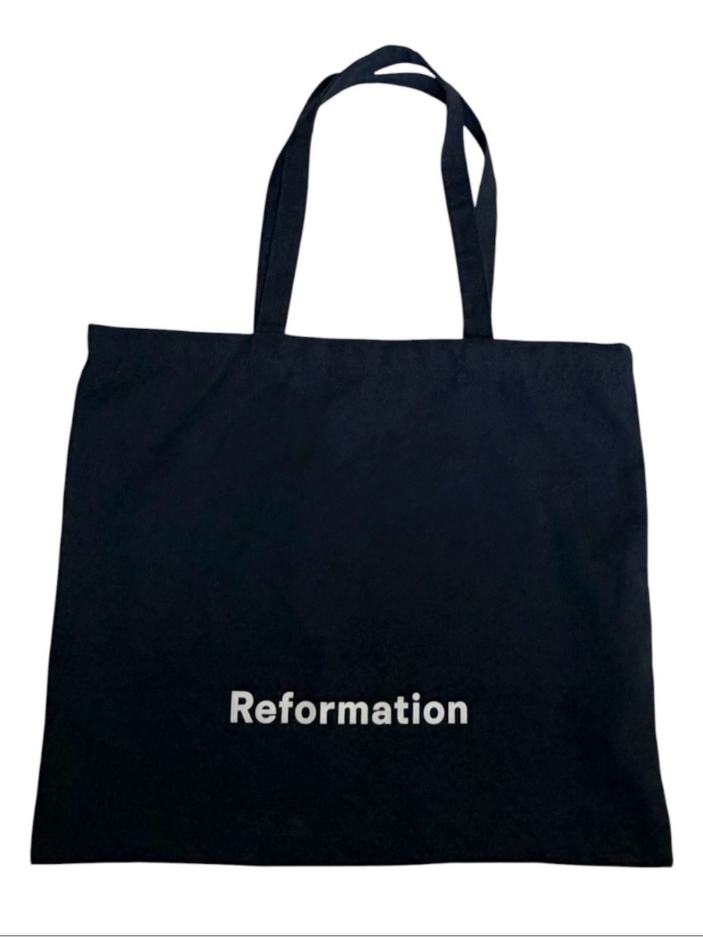 Reformation Black Canvas Logo Tote - Picture 2 of 5